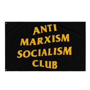 Bandera de tela Anti Marxism Socialism Club