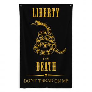 Bandera de tela Liberty Or Death