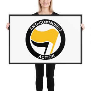 Póster enmarcado Anti-Communist Action