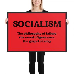 Poster enmarcado Socialism
