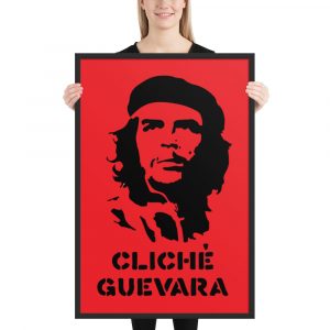 Poster enmarcado Cliché Guevara