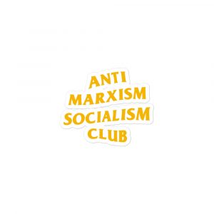 Pegatina-Sticker Anti Marxism Socialism Club