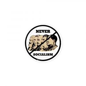 Pegatina-Sticker Never Socialism
