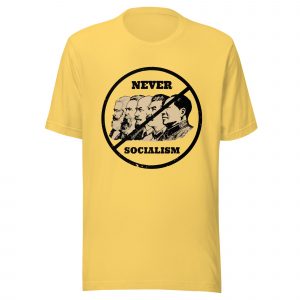 Camiseta Never Socialism