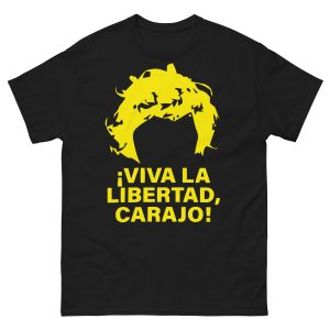 Camiseta Peluca Milei ¡Viva la libertad carajo!